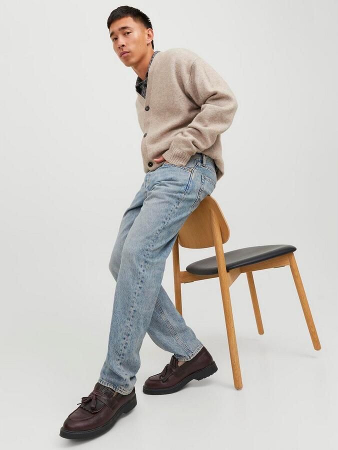 JACK & JONES JEANS INTELLIGENCE relaxed fit jeans JJICHRIS JJORIGINAL blue denim - Foto 4