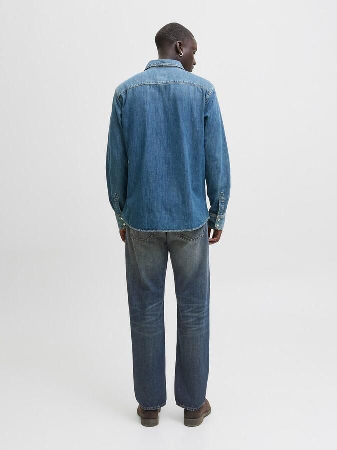 JACK & JONES JEANS INTELLIGENCE JJICHRIS JJORIGINAL relaxed loose fit jeans blue denim - Foto 8