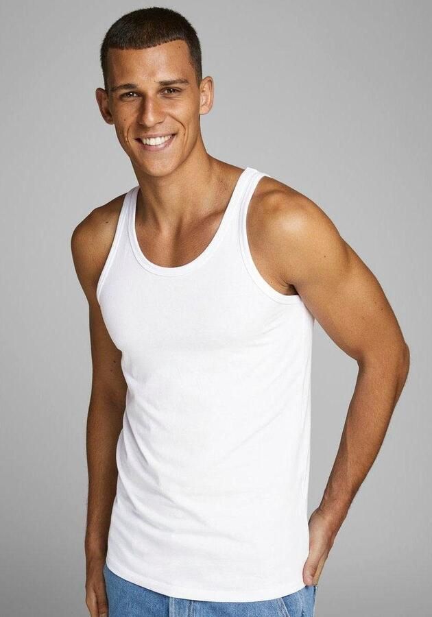 Jack & jones Tanktop Jack Jones Basic White Heren - Foto 3