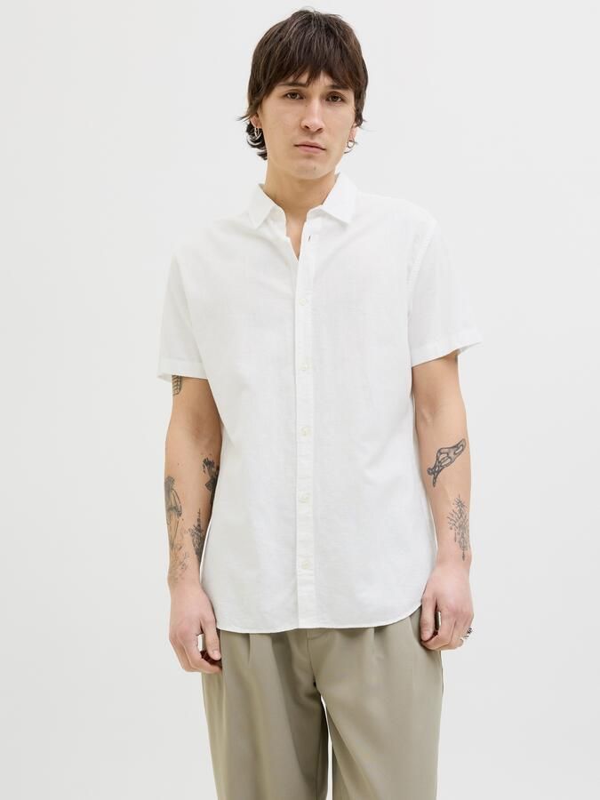 Jack & jones Slim fit vrijetijdsoverhemd met 1 2-mouwen model 'BREEZE' - Foto 7