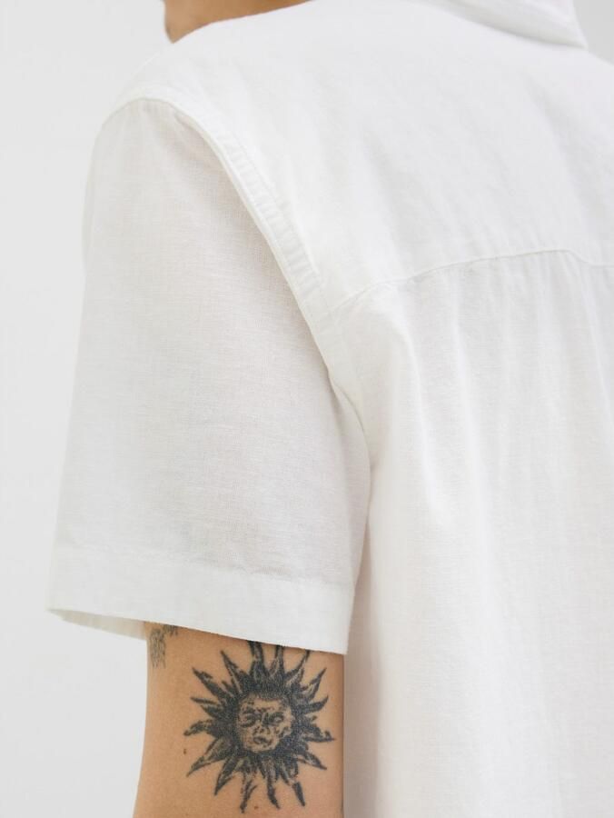 Jack & jones Slim fit vrijetijdsoverhemd met 1 2-mouwen model 'BREEZE' - Foto 4