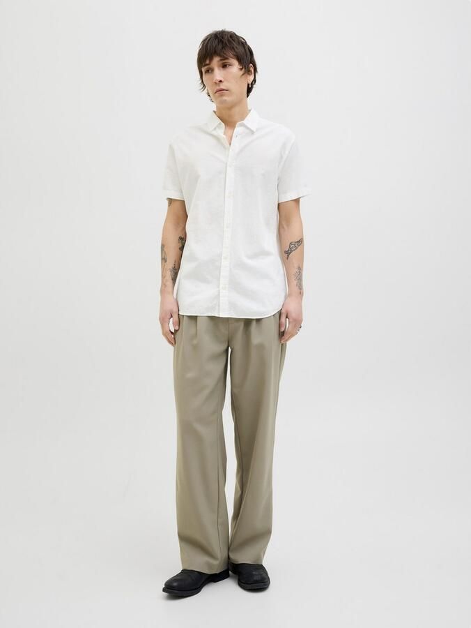 Jack & jones Slim fit vrijetijdsoverhemd met 1 2-mouwen model 'BREEZE' - Foto 5