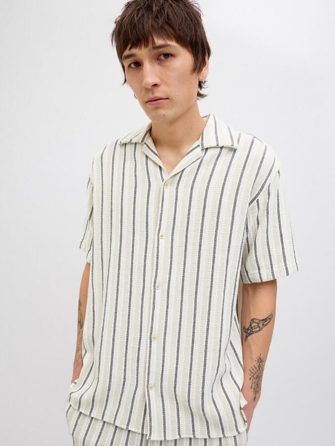 Jack & Jones Overhemd met korte mouwen JORCOBA STRIPE RESORT SHIRT SS SN - Foto 4