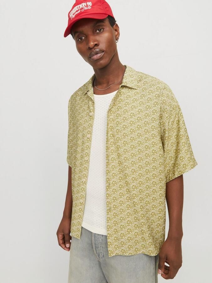 Jack & Jones Overhemd met korte mouwen JORMARSHALL ISLINGTON AOP SHIRT SS SN - Foto 4