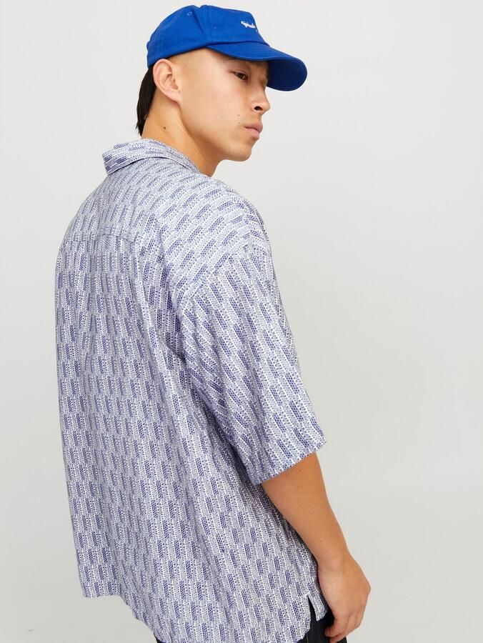 Jack & Jones Overhemd met korte mouwen JORMARSHALL ISLINGTON AOP SHIRT SS SN - Foto 4