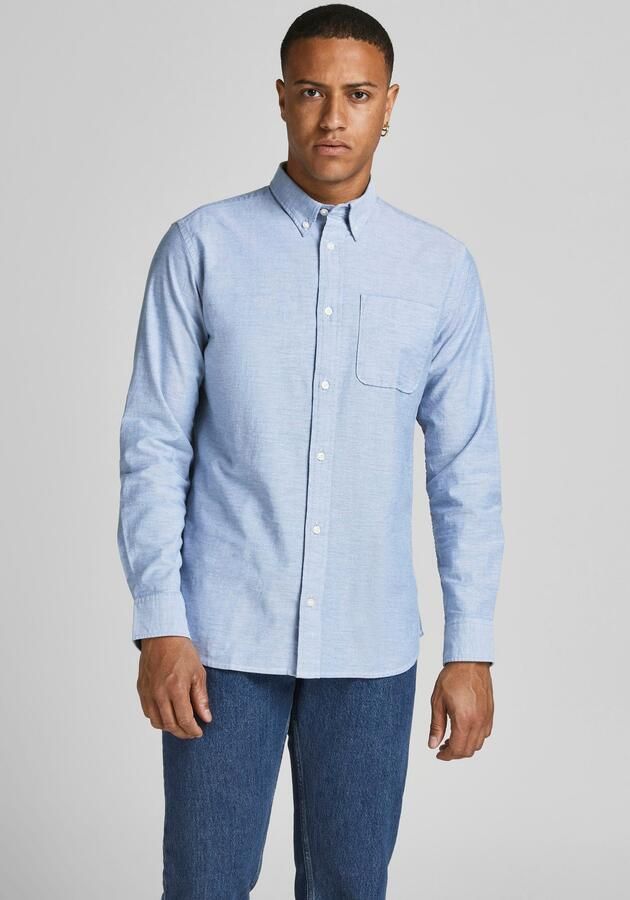 Jack & Jones Premium Slim fit vrijetijdsoverhemd met borstzak model 'BROOK OXFORD' - Foto 11