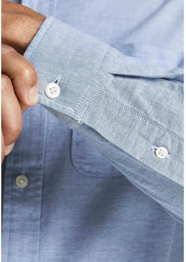 Jack & Jones Premium Slim fit vrijetijdsoverhemd met borstzak model 'BROOK OXFORD' - Foto 5