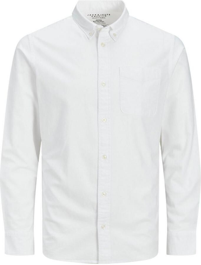Jack & Jones Premium Slim fit vrijetijdsoverhemd met borstzak model 'BROOK OXFORD' - Foto 3