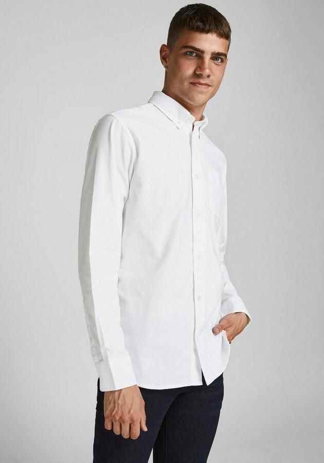 Jack & Jones Premium Slim fit vrijetijdsoverhemd met borstzak model 'BROOK OXFORD' - Foto 8