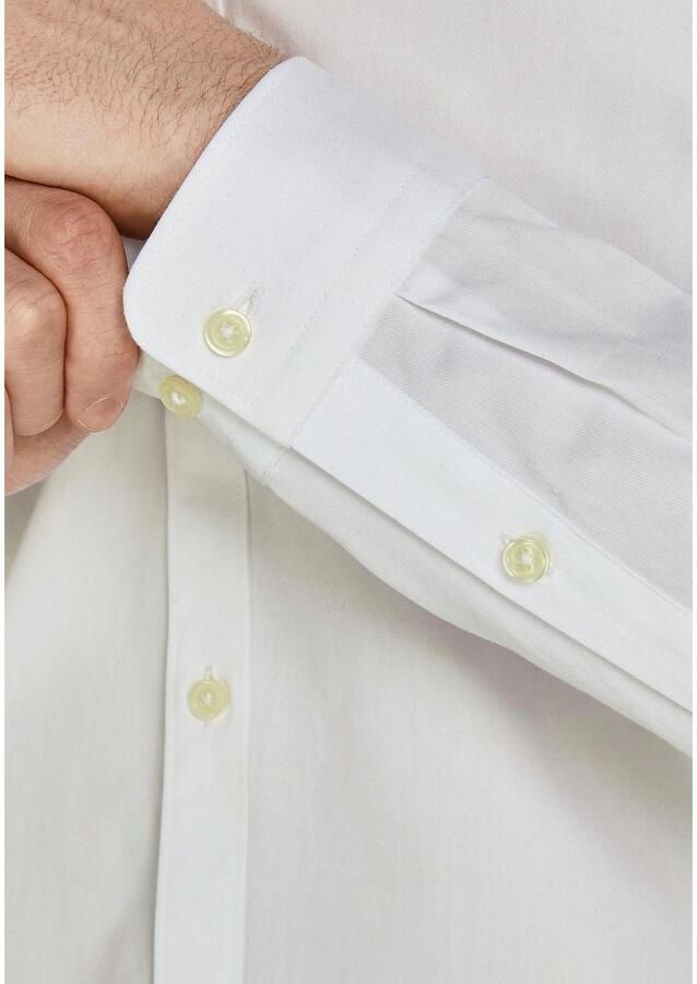 Jack & jones Slimfit Katoenen Overhemd met Kent Kraag White Heren - Foto 5