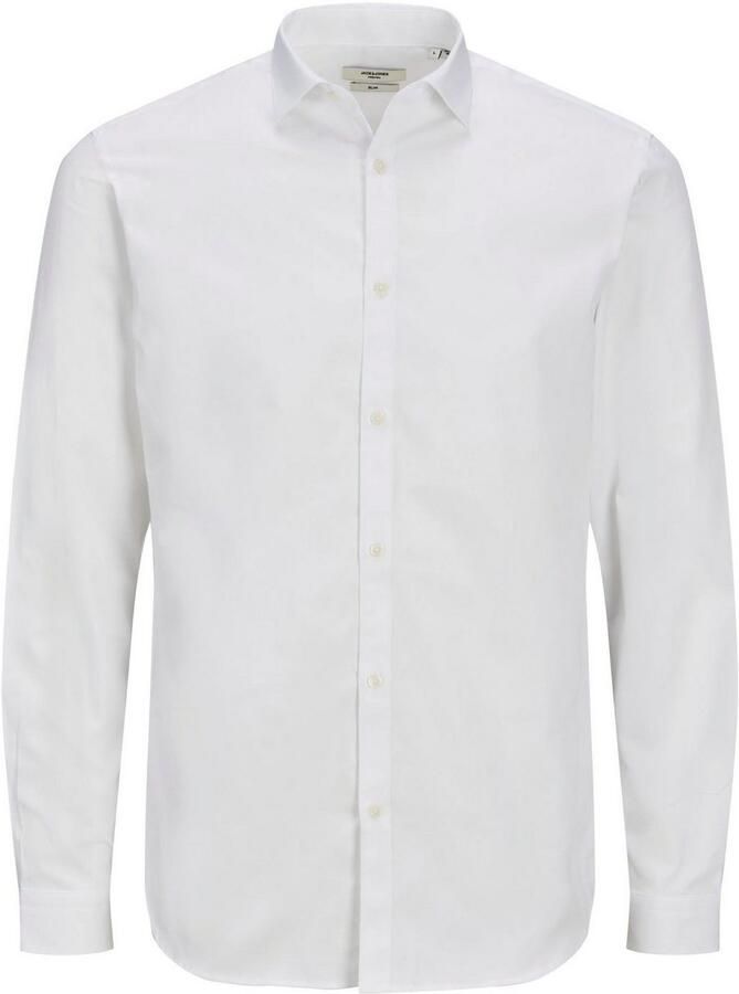 Jack & jones Slimfit Katoenen Overhemd met Kent Kraag White Heren - Foto 4