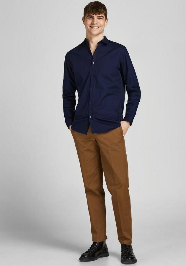 Jack & Jones Premium Slim fit vrijetijdsoverhemd met kentkraag model 'CARDIFF' - Foto 6