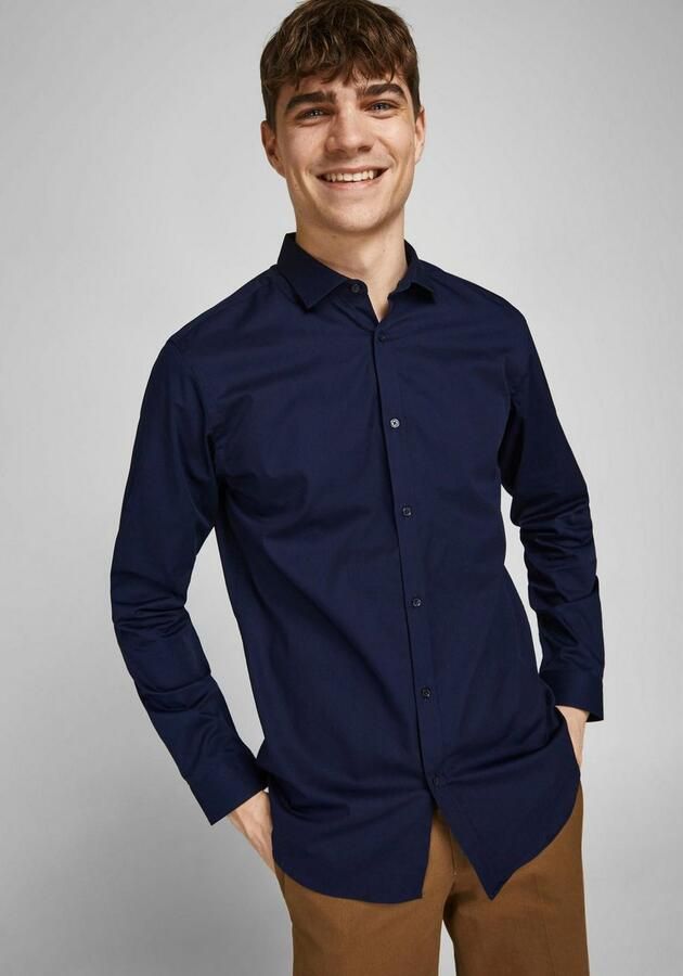 Jack & Jones Premium Slim fit vrijetijdsoverhemd met kentkraag model 'CARDIFF' - Foto 7