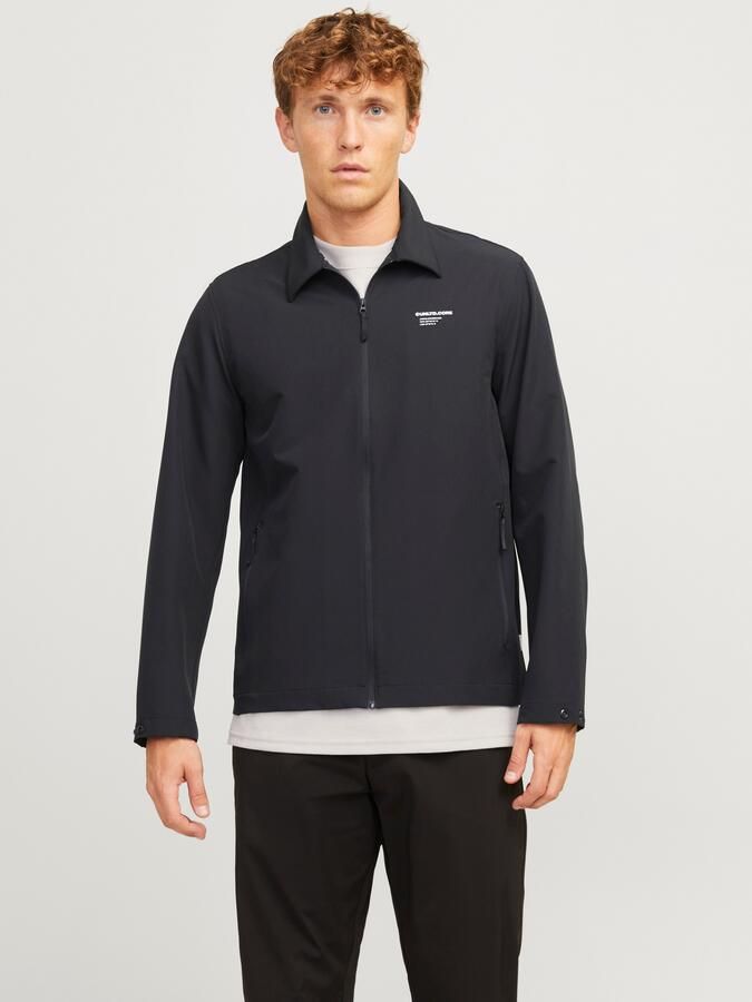 JACK & JONES CORE regular fit overshirt JCOAERO met printopdruk zwart - Foto 7