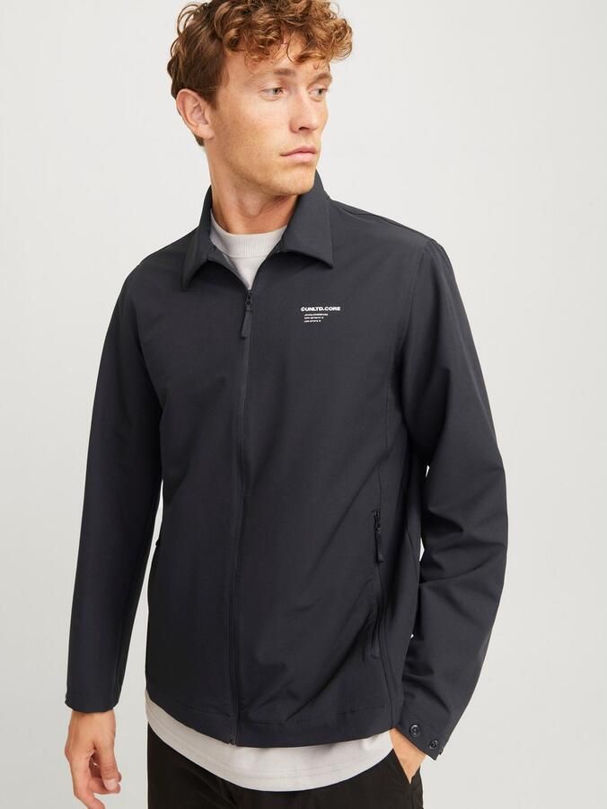 JACK & JONES CORE regular fit overshirt JCOAERO met printopdruk zwart - Foto 3