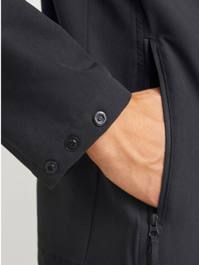 JACK & JONES CORE regular fit overshirt JCOAERO met printopdruk zwart - Foto 2