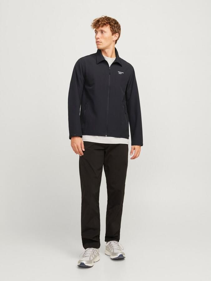 JACK & JONES CORE regular fit overshirt JCOAERO met printopdruk zwart - Foto 4