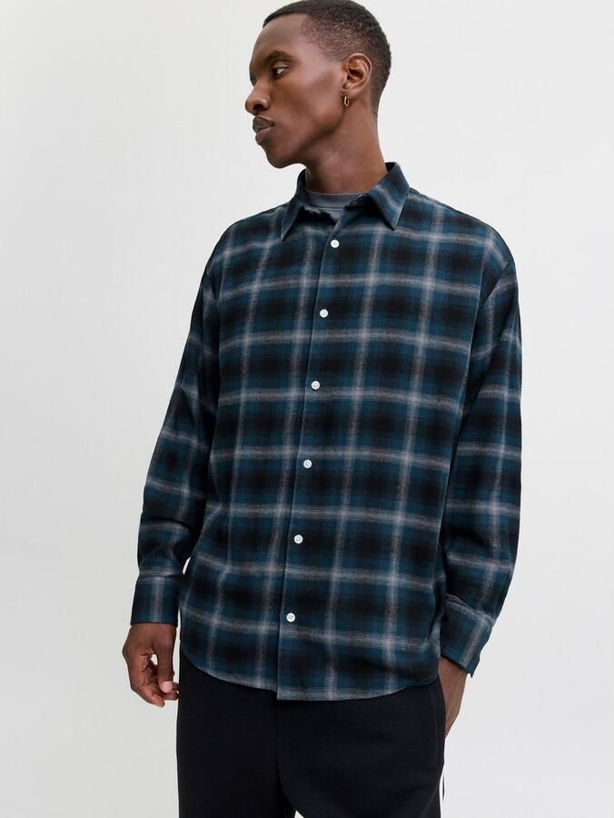 Jack & Jones Overhemd met lange mouwen JCOCOVER CHECKED FLANNEL SHIRT LS - Foto 3