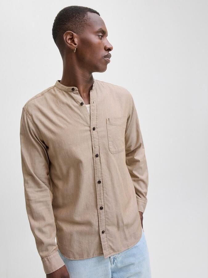 Jack & Jones Overhemd met lange mouwen JJEBAND MELANGE SHIRT L S SN - Foto 6