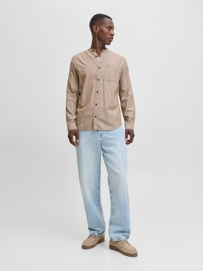 Jack & Jones Overhemd met lange mouwen JJEBAND MELANGE SHIRT L S SN - Foto 4