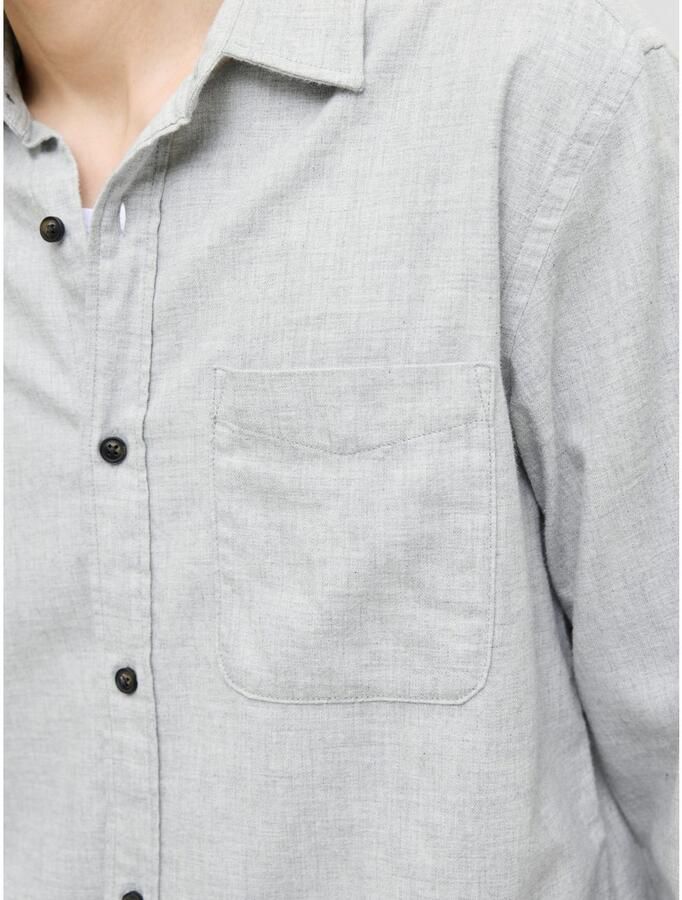 Jack & Jones Overhemd met lange mouwen JJECLASSIC MELANGE SHIRT L S NOOS