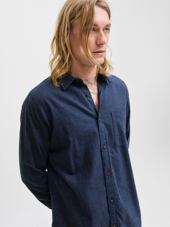 Jack & Jones Overhemd met lange mouwen JJECLASSIC MELANGE SHIRT L S NOOS - Foto 5
