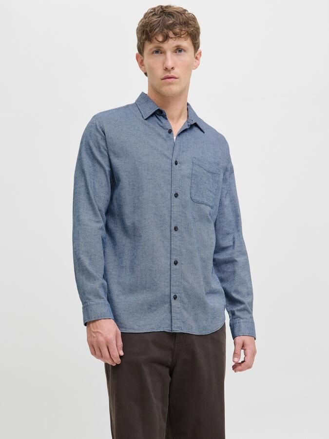 Jack & Jones Overhemd met lange mouwen JJECLASSIC MELANGE SHIRT L S NOOS - Foto 6