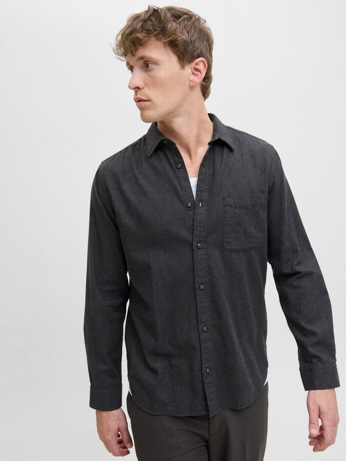 Jack & Jones Overhemd met lange mouwen JJECLASSIC MELANGE SHIRT L S NOOS - Foto 4