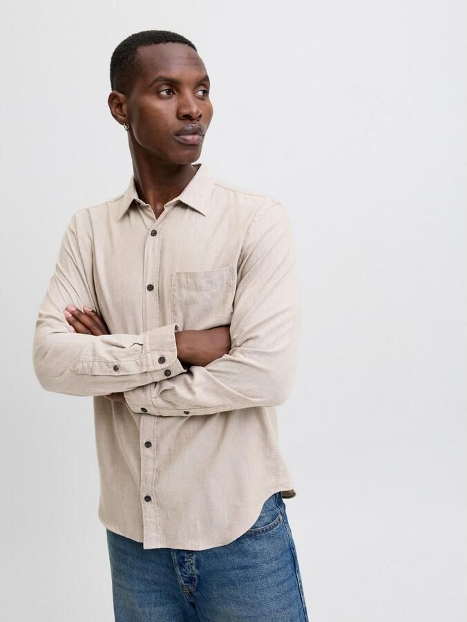 Jack & Jones Overhemd met lange mouwen JJECLASSIC MELANGE SHIRT L S NOOS - Foto 12