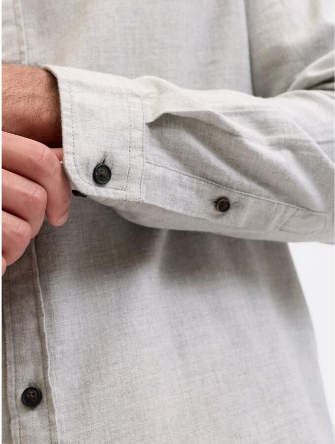 Jack & Jones Overhemd met lange mouwen JJECLASSIC MELANGE SHIRT L S NOOS - Foto 4