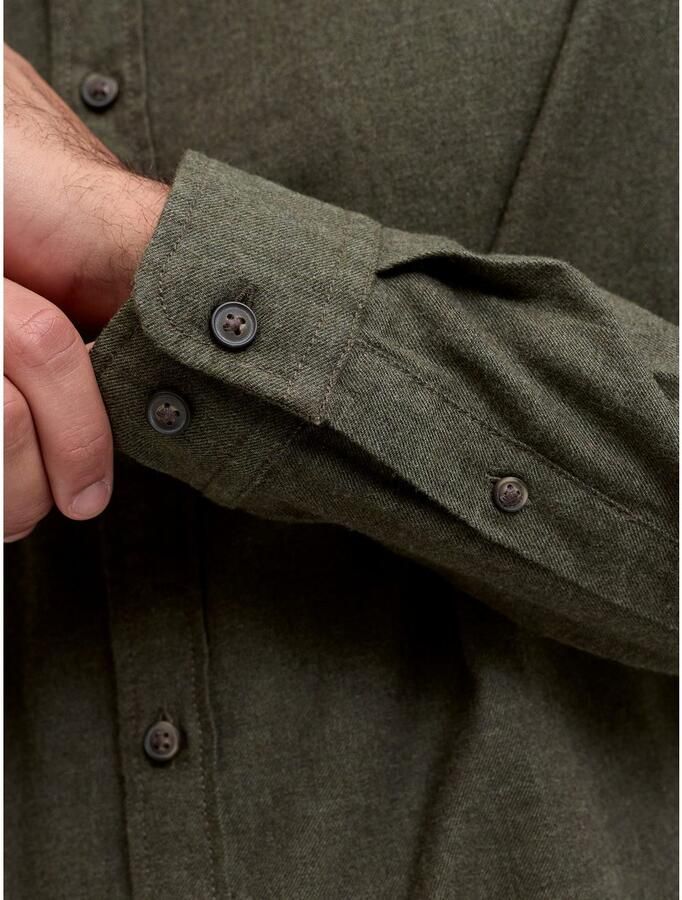 Jack & Jones Overhemd met lange mouwen JJECLASSIC MELANGE SHIRT L S NOOS