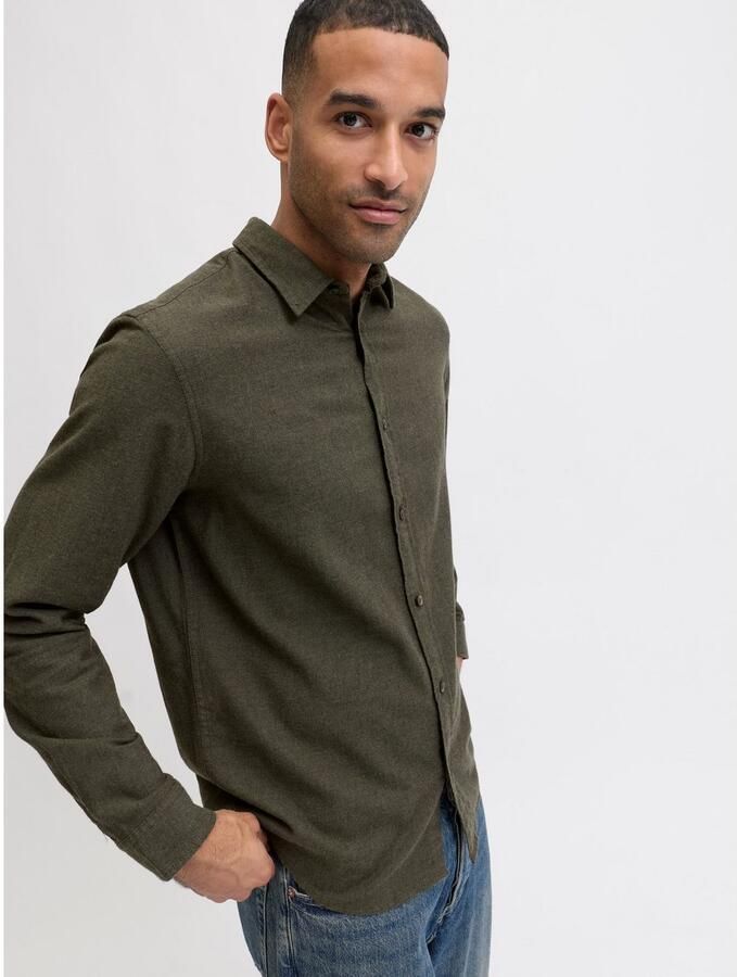 Jack & Jones Overhemd met lange mouwen JJECLASSIC MELANGE SHIRT L S NOOS - Foto 4