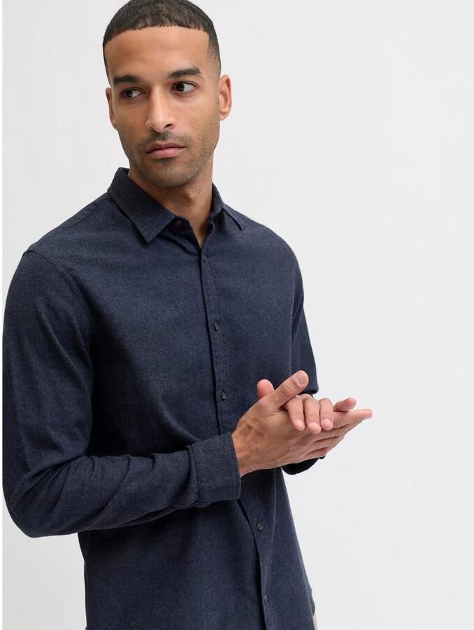 Jack & Jones Overhemd met lange mouwen JJECLASSIC MELANGE SHIRT L S NOOS - Foto 4