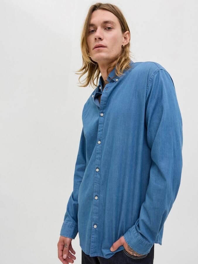 Jack & Jones Overhemd met lange mouwen JJEPERFECT DENIM SHIRT LS NOOS - Foto 3