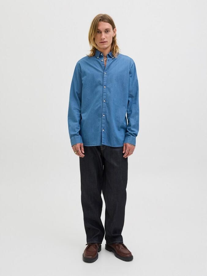 Jack & Jones Overhemd met lange mouwen JJEPERFECT DENIM SHIRT LS NOOS - Foto 4