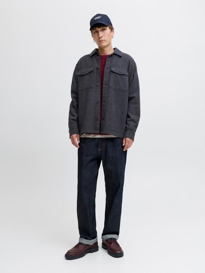 Jack & Jones Overhemd met lange mouwen JJEPERFECT MELANGE OVERSHIRT LS SN - Foto 6