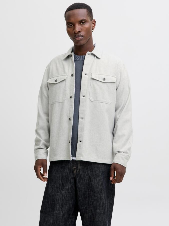 Jack & Jones Overhemd met lange mouwen JJEPERFECT MELANGE OVERSHIRT LS SN - Foto 9