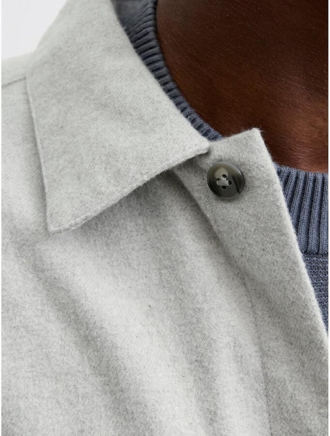 Jack & Jones Overhemd met lange mouwen JJEPERFECT MELANGE OVERSHIRT LS SN - Foto 4