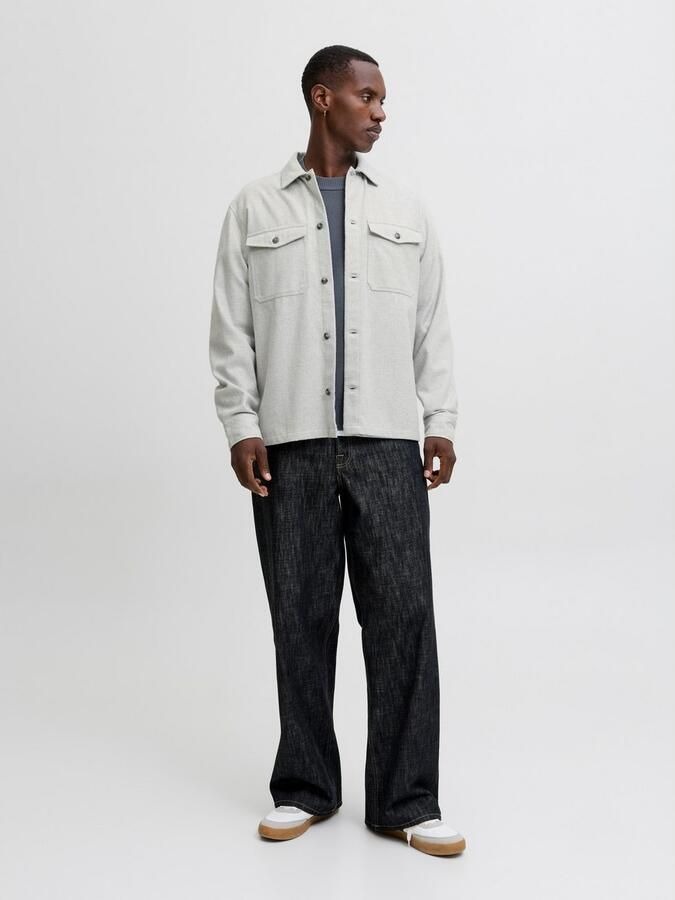 Jack & Jones Overhemd met lange mouwen JJEPERFECT MELANGE OVERSHIRT LS SN - Foto 8