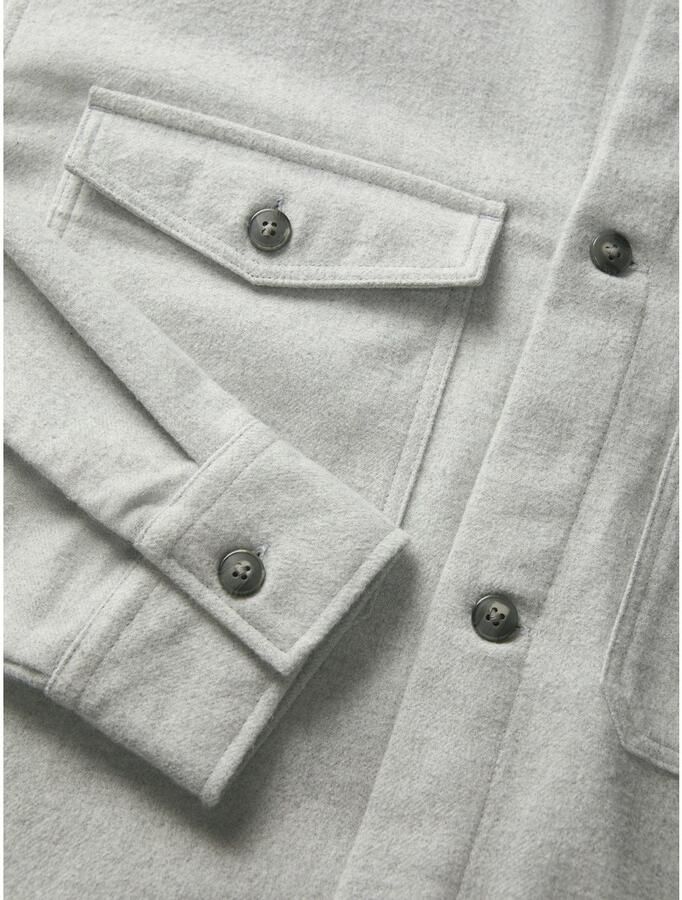 Jack & Jones Overhemd met lange mouwen JJEPERFECT MELANGE OVERSHIRT LS SN - Foto 3