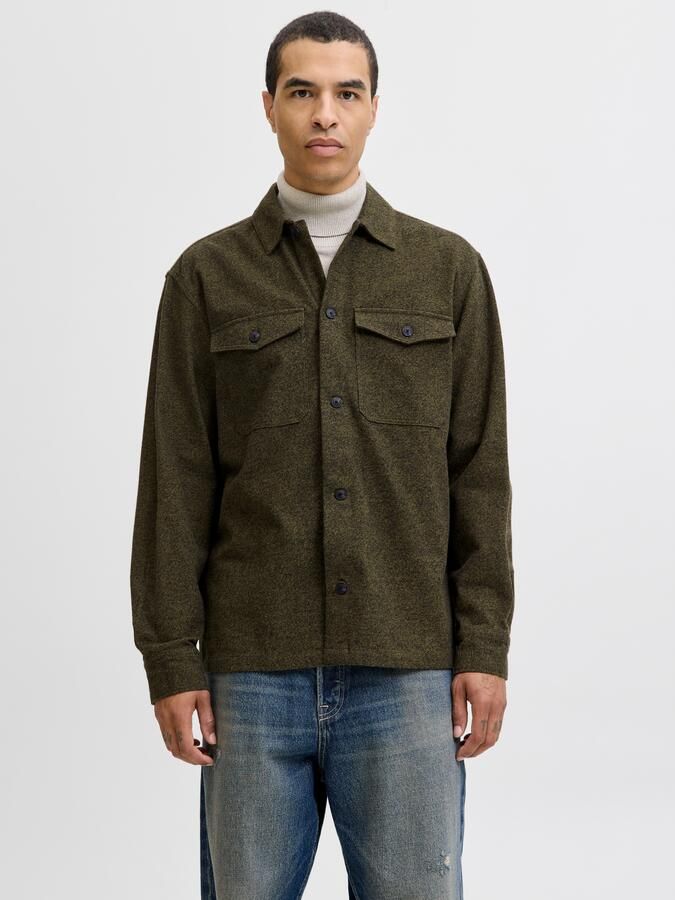 Jack & Jones Overhemd met lange mouwen JJEPERFECT MELANGE OVERSHIRT LS SN - Foto 6