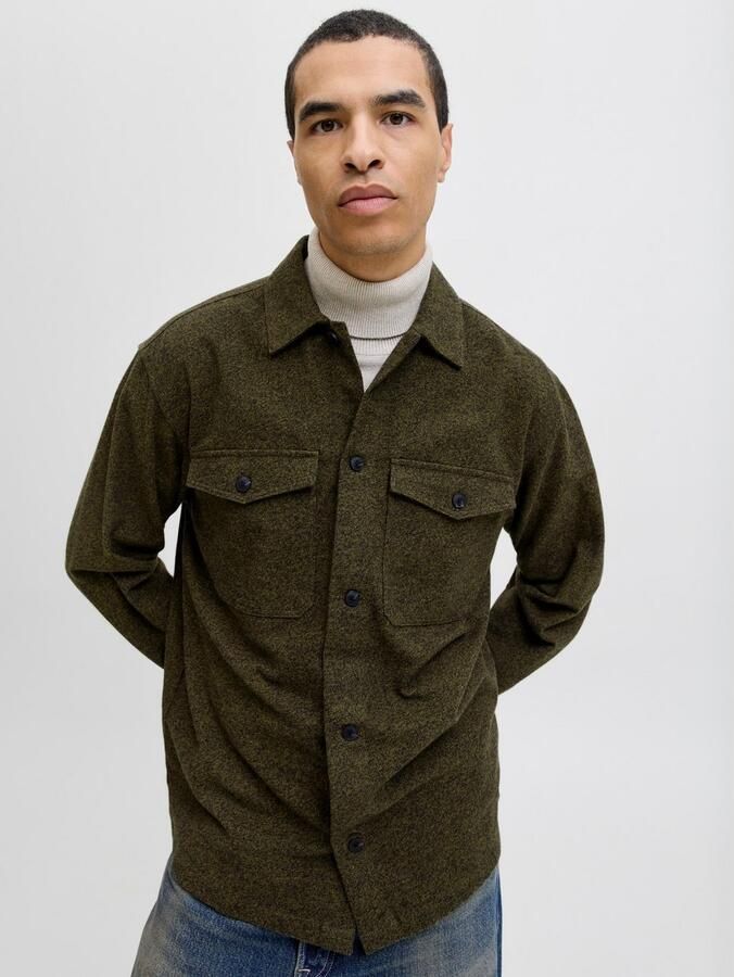 Jack & Jones Overhemd met lange mouwen JJEPERFECT MELANGE OVERSHIRT LS SN - Foto 3