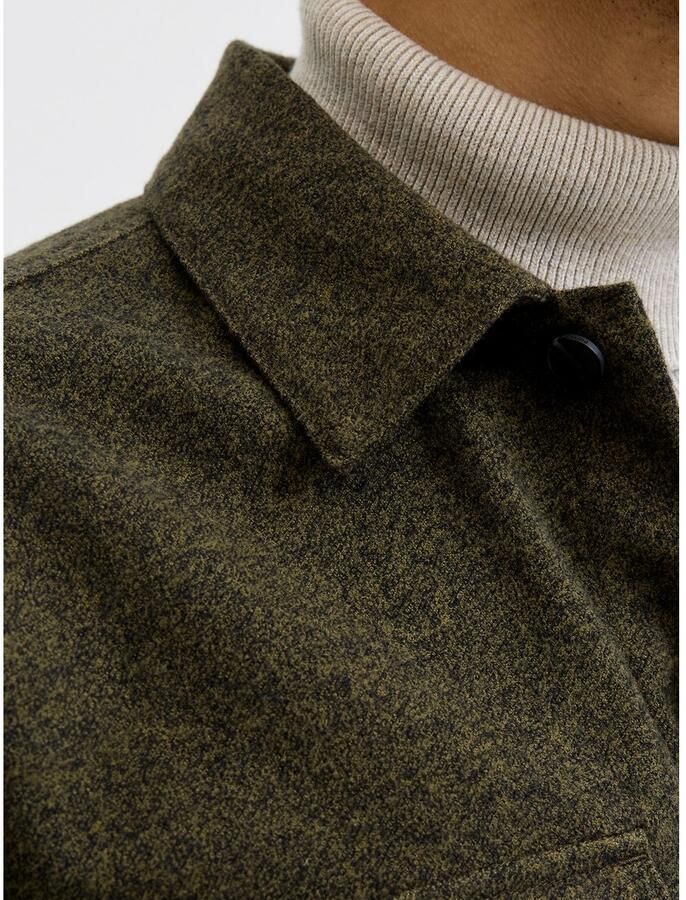 Jack & Jones Overhemd met lange mouwen JJEPERFECT MELANGE OVERSHIRT LS SN