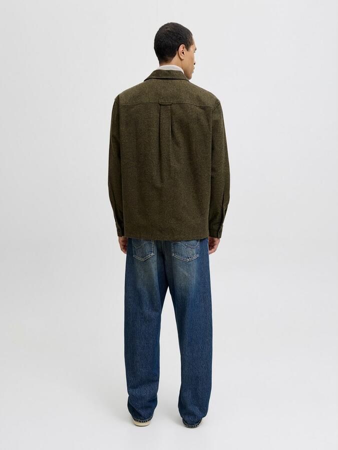 Jack & Jones Overhemd met lange mouwen JJEPERFECT MELANGE OVERSHIRT LS SN - Foto 5