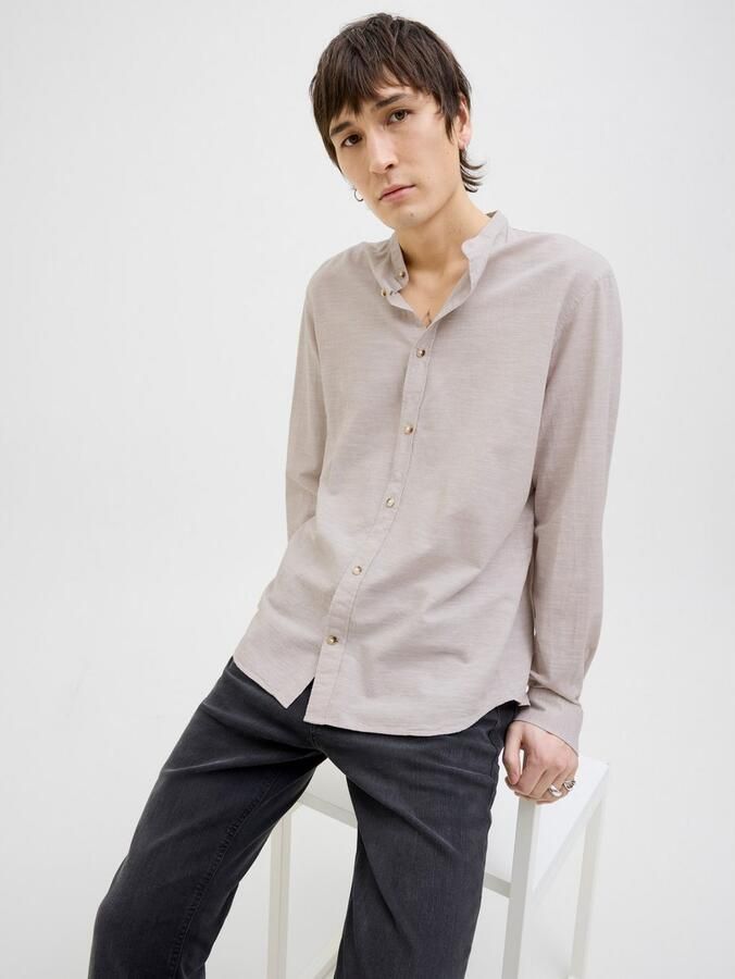 Jack & Jones Overhemd met lange mouwen JJESUMMER BAND SHIRT LS SN - Foto 4