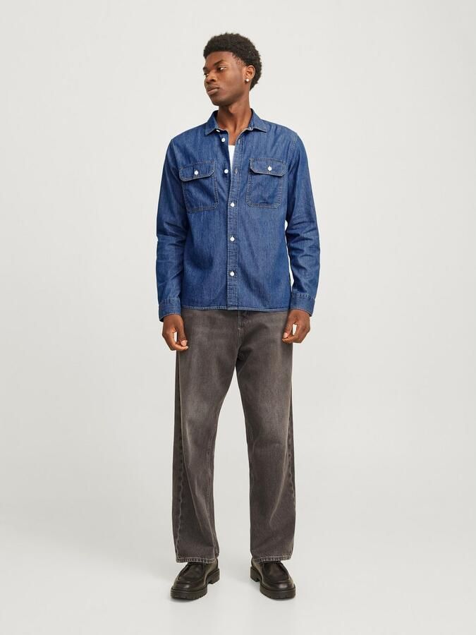 Jack & jones Overhemd Lange Mouw Jack & Jones 12269262 TRAVIS-MEDIUM BLUE DENIM - Foto 5
