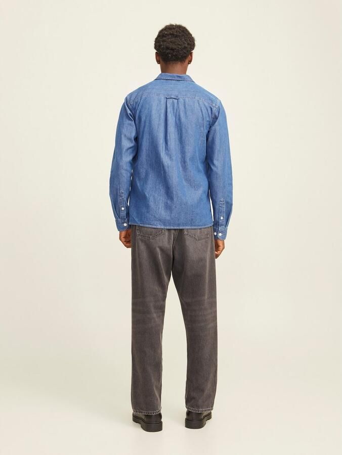 Jack & jones Overhemd Lange Mouw Jack & Jones 12269262 TRAVIS-MEDIUM BLUE DENIM - Foto 4