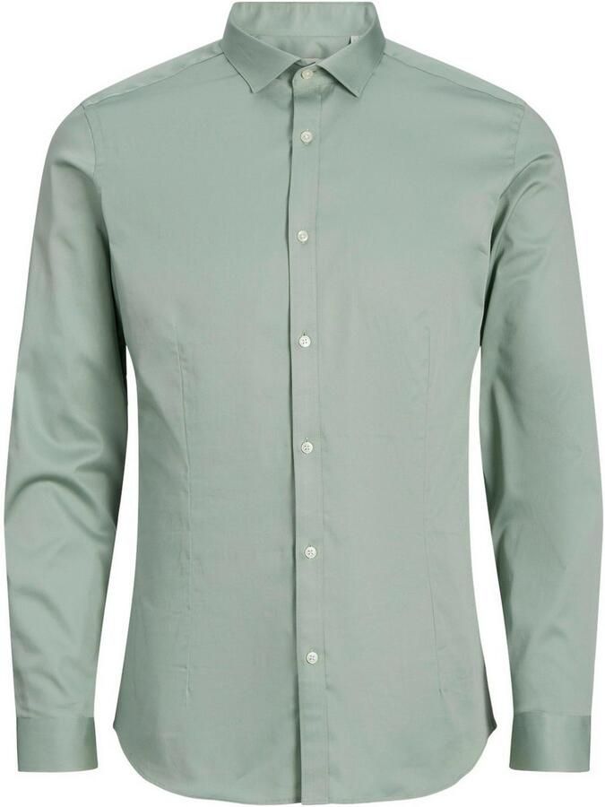 JACK & JONES PREMIUM super slim fit overhemd JJPRPARMA grijsgroen - Foto 8