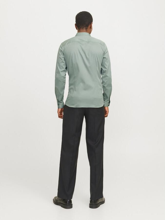 JACK & JONES PREMIUM super slim fit overhemd JJPRPARMA grijsgroen - Foto 7