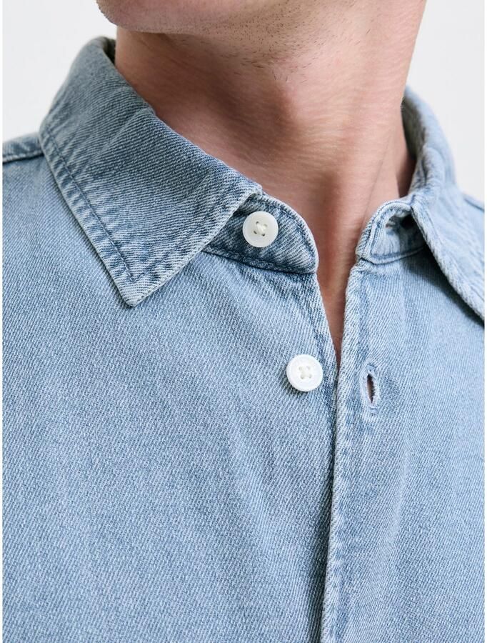 Jack & Jones Overhemd met lange mouwen JORNORREBRO DENIM SHIRT LS SN - Foto 4